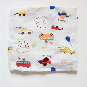 Muslin Swaddle Blanket (Cars)